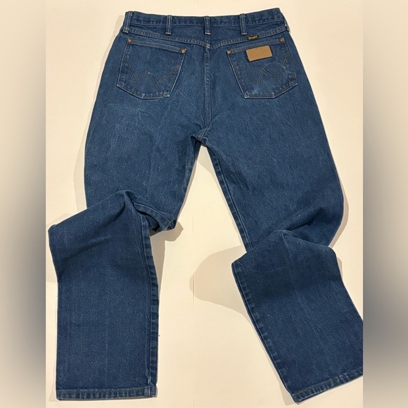Wrangler western dark jeans 32 - Picture 3 of 5
